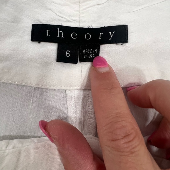 Theory White Pants - Picture 5 of 6